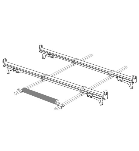Rullo carica scale estensibile per barre portatutto Prealpina XAL