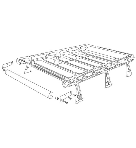 Rullo caricascale 124cm per bagagliera Omega Vans La Prealpina