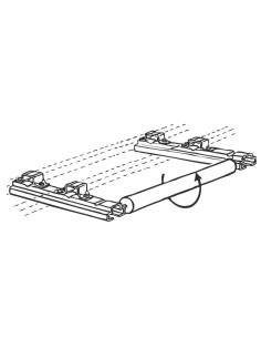Rullo caricascale 70cm per bagagliera Omega Vans La Prealpina