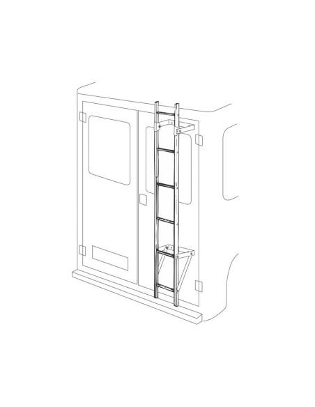 Scaletta fissa 165cm per veicoli commerciali