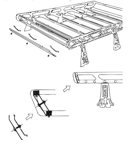 Spoiler anteriore 140cm per bagagliera Omega Vans La Prealpina