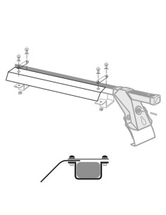 Spoiler anteriore 80cm per barre portatutto Prealpina LP47 LP64