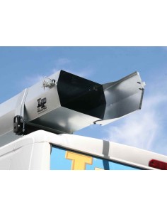 Tubo porta profili in acciaio 320x34x20cm 2