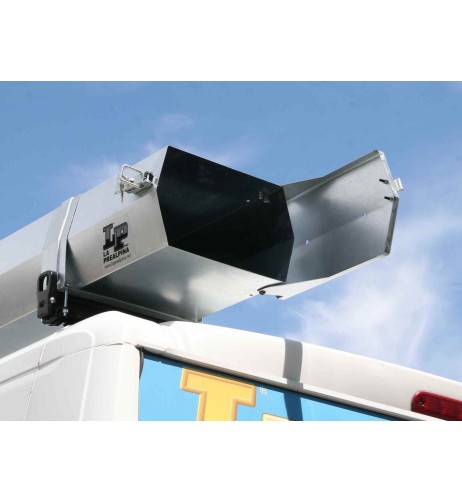 Tubo porta profili in acciaio 320x34x20cm