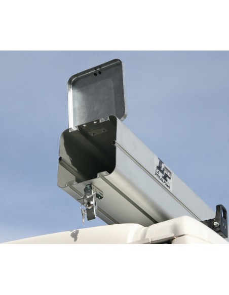 Tubo porta profili in alluminio 200x16x16cm