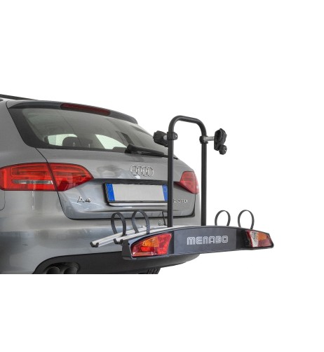 Portabici 2 bici posteriore per gancio traino reclinabile Menabo Merak Type