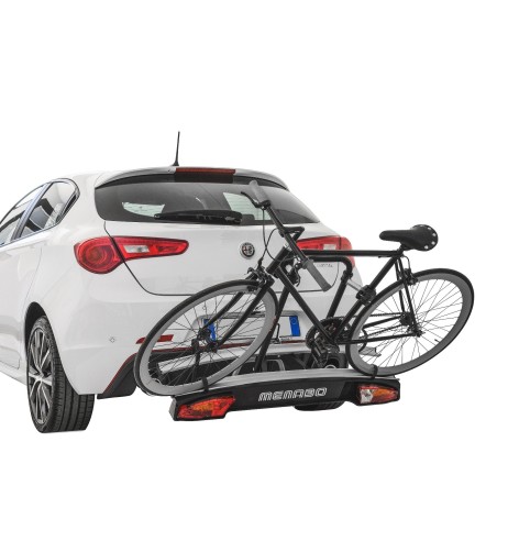 Portabici 2 bici posteriore per gancio traino reclinabile Menabo Merak Type