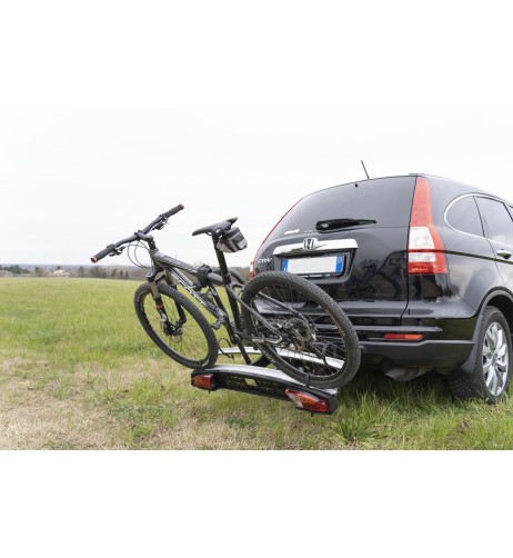 Portabici 2 bici posteriore per gancio traino reclinabile Menabo Merak Type