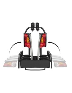 Portabici 3 bici posteriore per gancio traino reclinabile Menabo Antares Pl 2