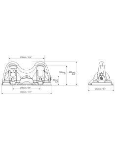 Portasci magnetico Menabo Himalaya 2 paia sci e 4 bastoncini 2