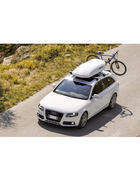 Box Auto Portatutto Portapacchi Menabo Mania 400 bianco