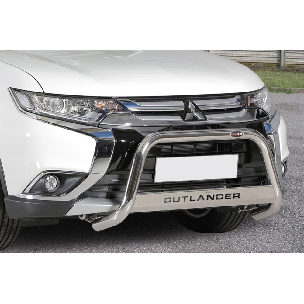 Bull Bar protezione anteriore inox 60mm c scritta Mitsubishi Outlander dal