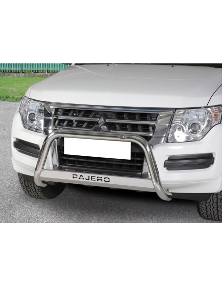 Bull Bar protezione anteriore inox 60mm c/scritta Mitsubishi Pajero dal 2015