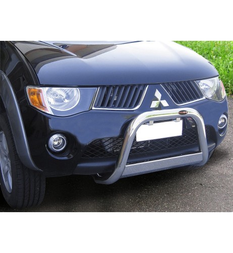 Bull Bar protezione anteriore inox 60mm c traversa Mitsubishi L200 2006 200