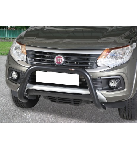 Bull Bar protezione anteriore inox 70mm NERO Fiat Fullback