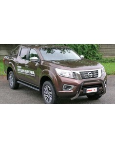 Bull Bar protezione anteriore inox 70mm NERO per Nissan NP300 dal 2016 2