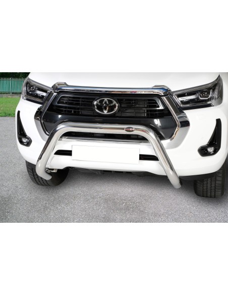 Bull Bar protezione anteriore inox 70mm Toyota Hilux Revo dal 2021