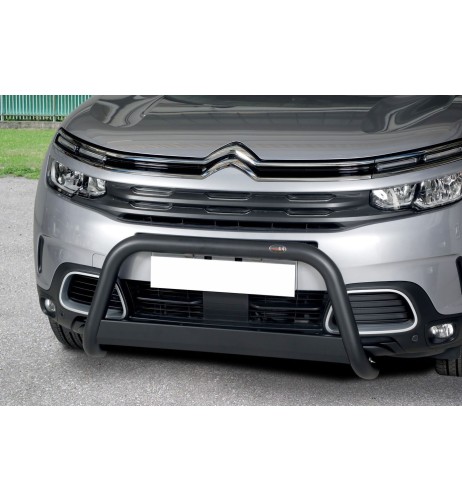 Bull Bar protezione anteriore inox black 60mm Citroen C5 Aircross dal 2019