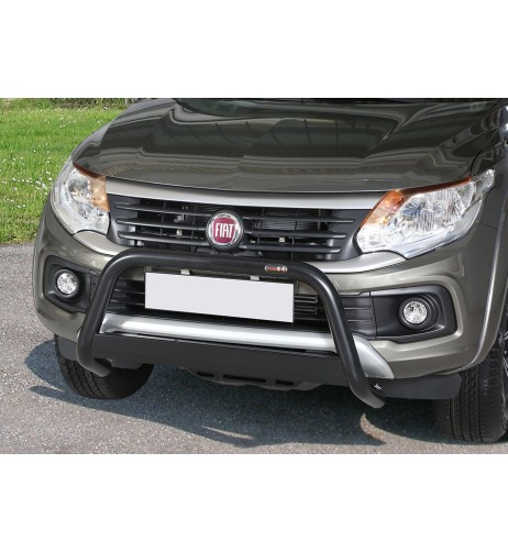 Bull Bar protezione anteriore inox black 60mm Fiat Fullback dal 2016