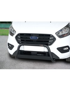 Bull Bar protezione anteriore inox BLACK 60mm Ford Transit Custom L1 dal 20