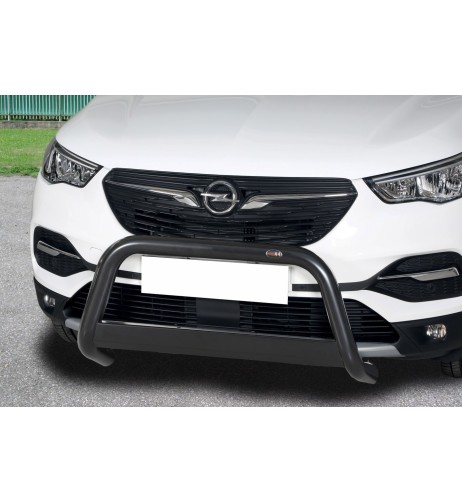 Bull Bar protezione anteriore inox black 60mm Opel Grandland X 2017 2024