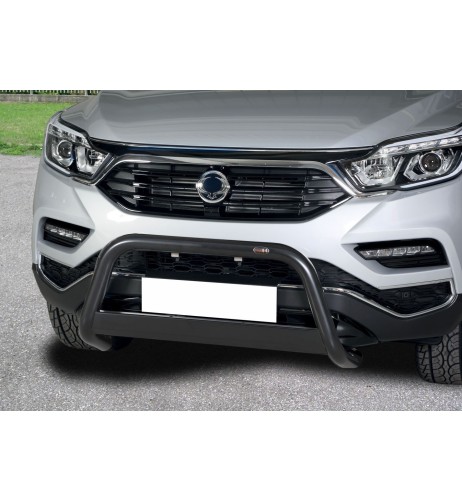 Bull Bar protezione anteriore inox black 60mm SsangYong Rexton Sports dal 2