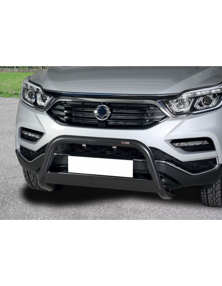 Bull Bar protezione anteriore inox black 60mm SsangYong Rexton dal 2018