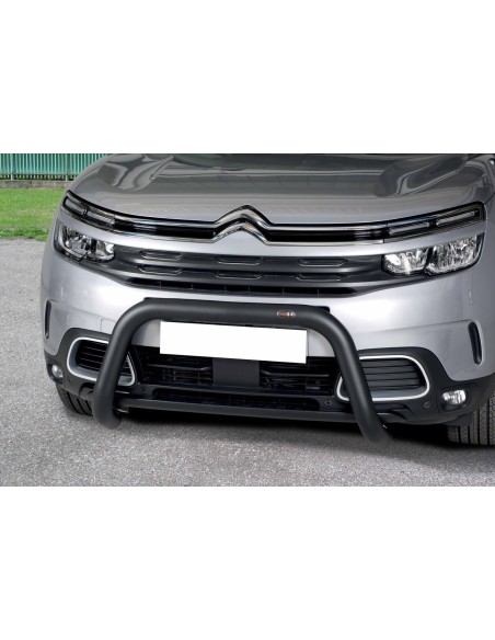 Bull Bar protezione anteriore inox black 70mm Citroen C5 Aircross dal 2019