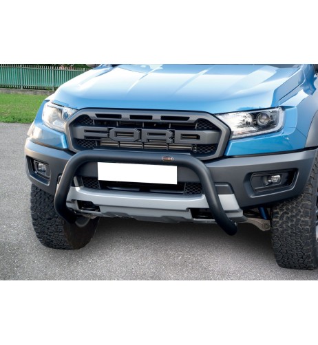 Bull Bar protezione anteriore inox BLACK 70mm Ford Ranger Raptor dal 2019