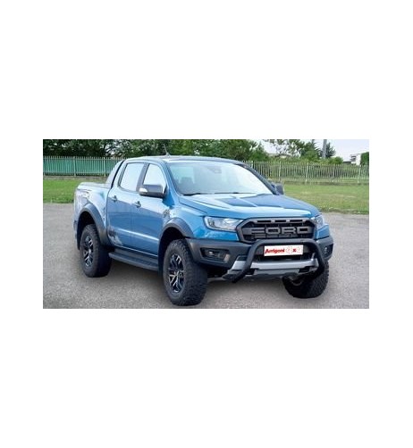 Bull Bar protezione anteriore inox BLACK 70mm Ford Ranger Raptor dal 2019