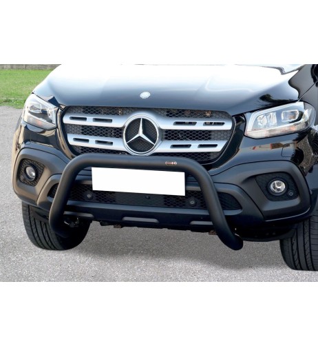 Bull Bar protezione anteriore inox black 70mm Mercedes Classe X dal 2017