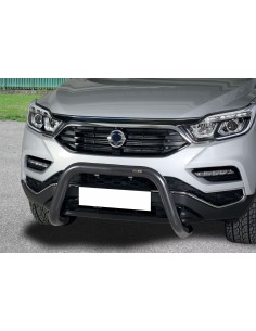 Bull Bar protezione anteriore inox black 70mm SsangYong Rexton dal 2018