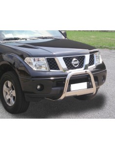 Bull Bar protezione anteriore inox c traversa Nissan Navara D40 2005 2009