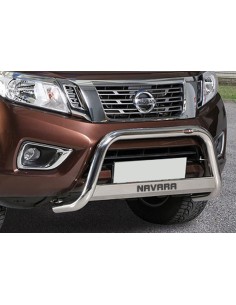 Bull Bar protezione anteriore inox c traversa per Nissan Navara NP300 dal 2