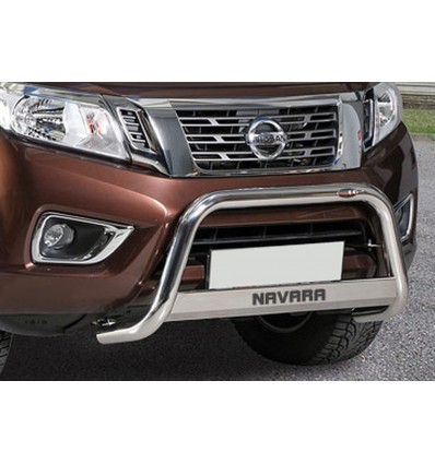 Bull Bar protezione anteriore inox c/traversa per Nissan Navara NP300 dal 2016