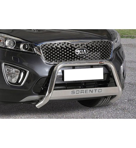 Bull Bar protezione anteriore inox lucido 60mm c/scritta Kia Sorento 2015-2020