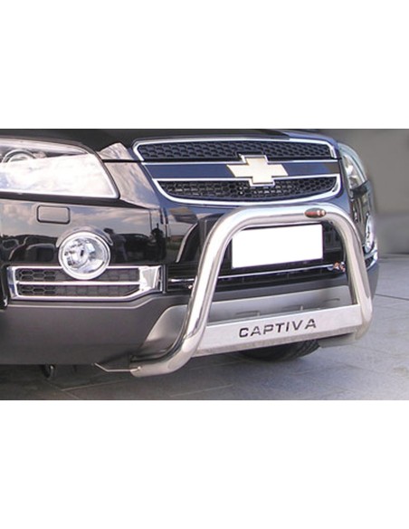 Bull Bar protezione anteriore inox lucido 60mm Chevrolet Captiva 2006 2010