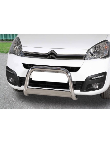 Bull Bar protezione anteriore inox lucido 60mm Citroen Berlingo 2015 2017