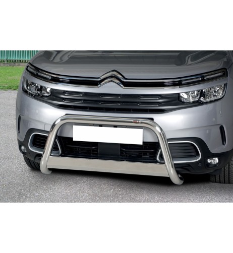 Bull Bar protezione anteriore inox lucido 60mm Citroen C5 Aircross dal 2019