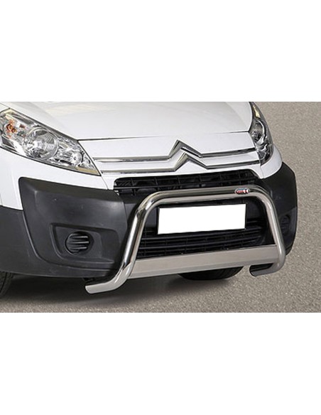 Bull Bar protezione anteriore inox lucido 60mm Citroen Jumpy SWB LWB 2006 2
