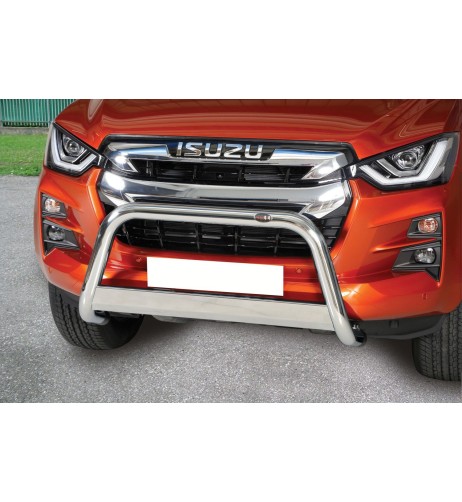 Bull Bar protezione anteriore inox lucido 60mm con traversa Isuzu D Max 202
