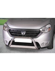 Bull Bar protezione anteriore inox lucido 60mm Dacia Dokker dal 2012