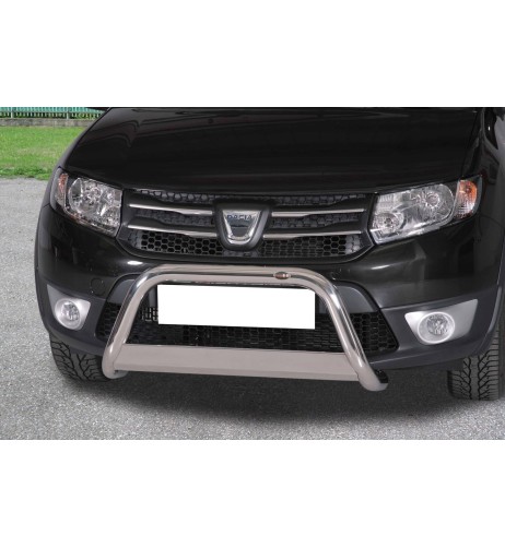 Bull Bar protezione anteriore inox lucido 60mm Dacia Sandero Stepway 2013-2020