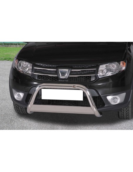 Bull Bar protezione anteriore inox lucido 60mm Dacia Sandero Stepway 2013-2020