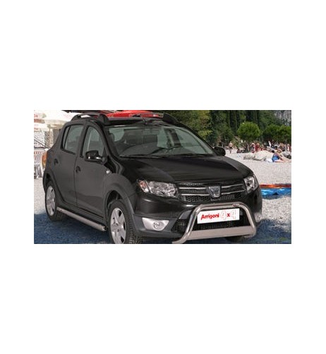 Bull Bar protezione anteriore inox lucido 60mm Dacia Sandero Stepway 2013-2020