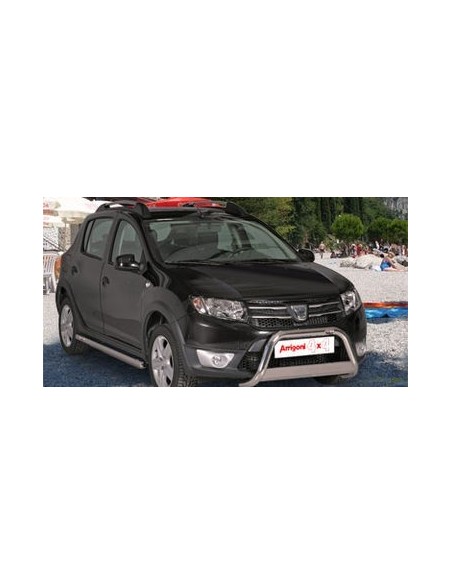 Bull Bar protezione anteriore inox lucido 60mm Dacia Sandero Stepway 2013 2