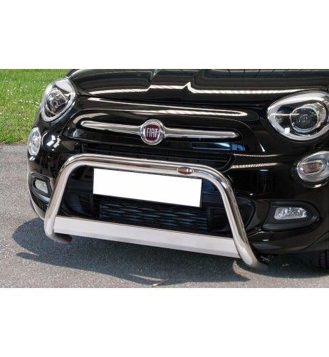 Bull Bar protezione anteriore inox lucido 60mm Fiat 500X dal 2015