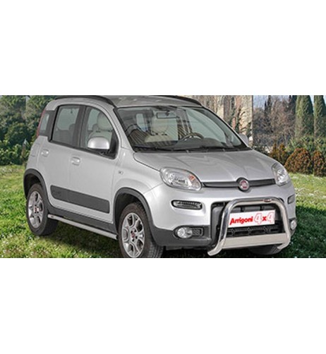Bull Bar protezione anteriore inox lucido 60mm Fiat Panda dal 2013