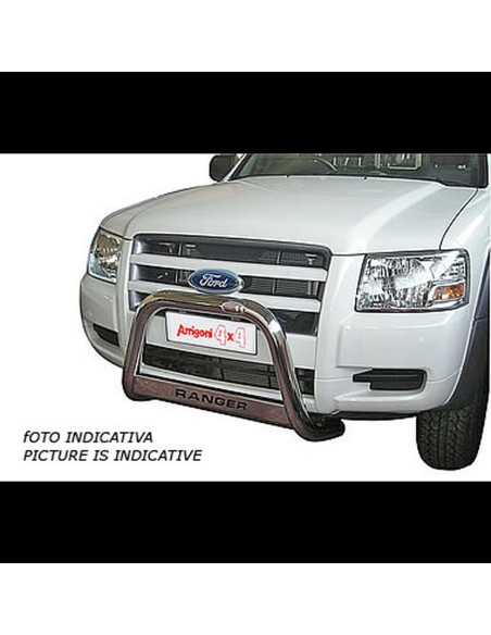 Bull Bar protezione anteriore inox lucido 60mm Ford Ranger 1999 2006