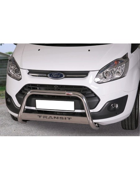 Bull Bar protezione anteriore inox lucido 60mm Ford Transit Custom 2013-2017
